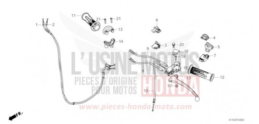 HANDLE LEVER/SWITCH/CABLE FSH125M de 2021